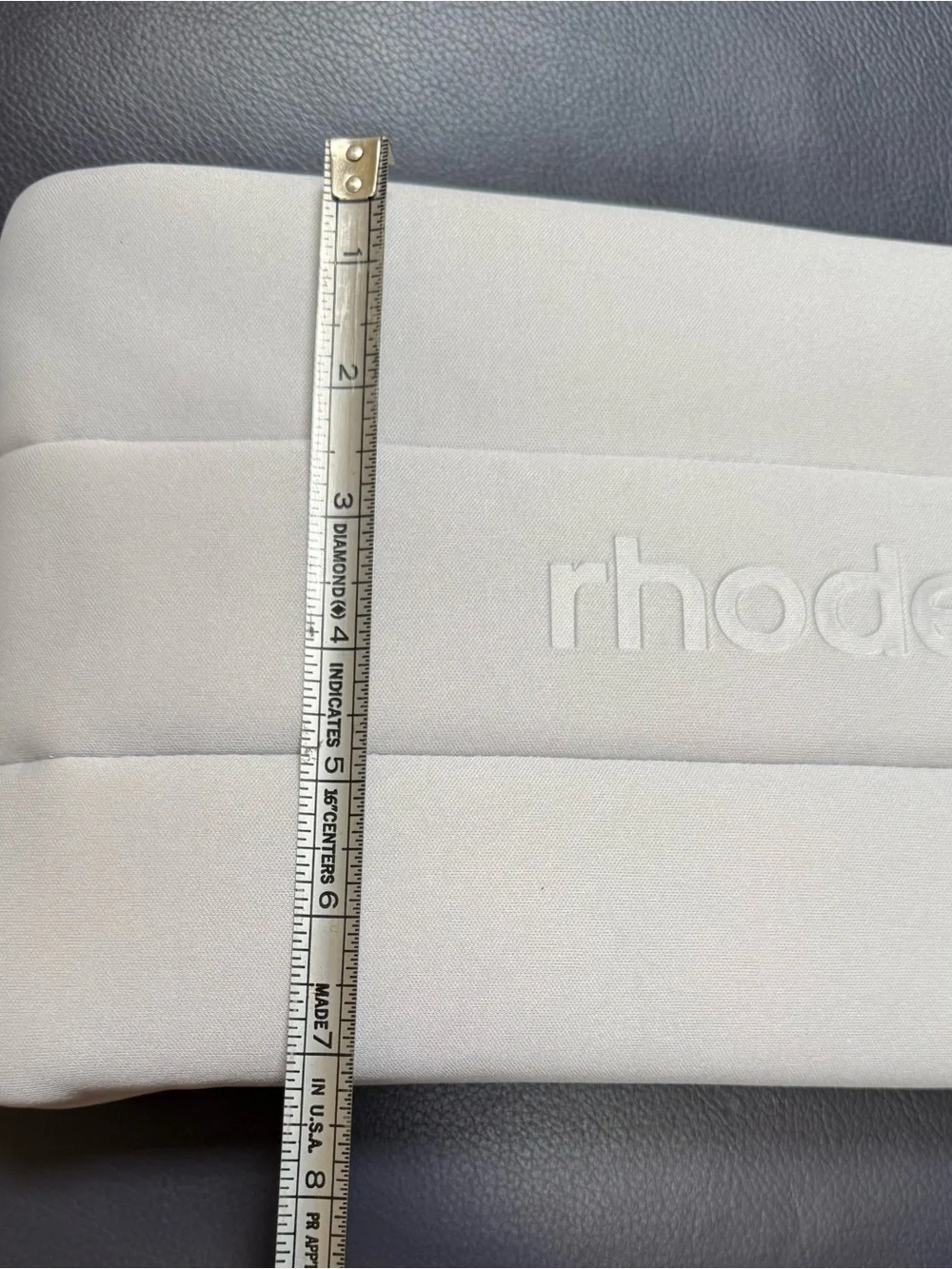 NWT Rhode Bubble Kit Gray Makeup Pouch Cosmetic Bag Only